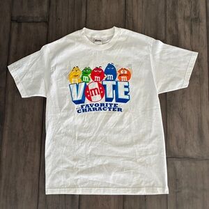 Vintage 1990’s M&M's “Vote for Your Favorite Character" White Tee - Size Large